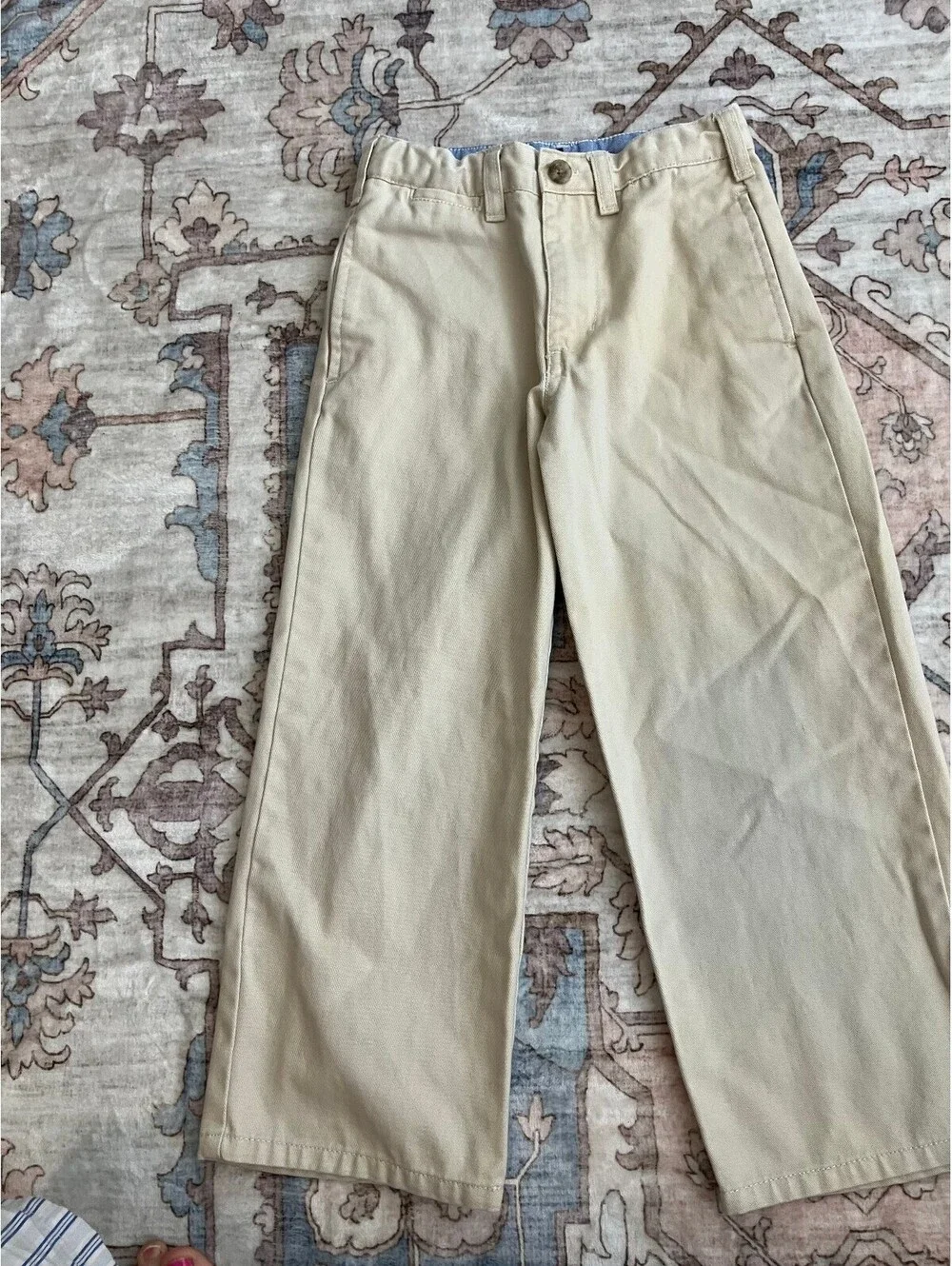 Baby Gap Toddler 5 Years Khaki Chino Trousers Flat Front Adjustable Waist